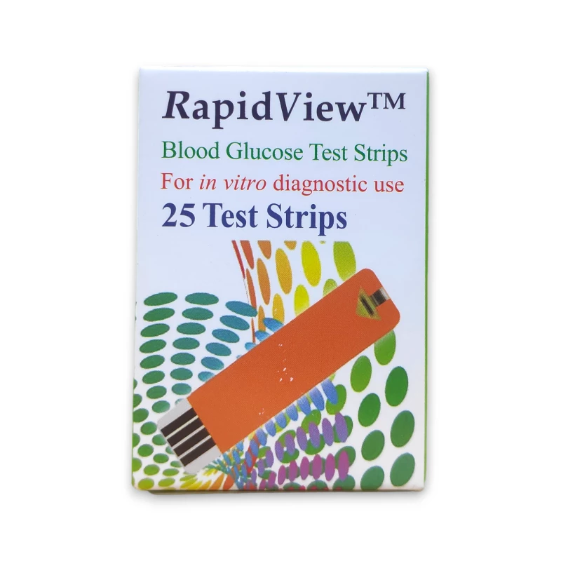 Rapid View Blood Glucose Test Strips