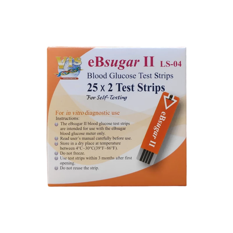 eBsugar II LS-04 Blood Glucose Test Strips