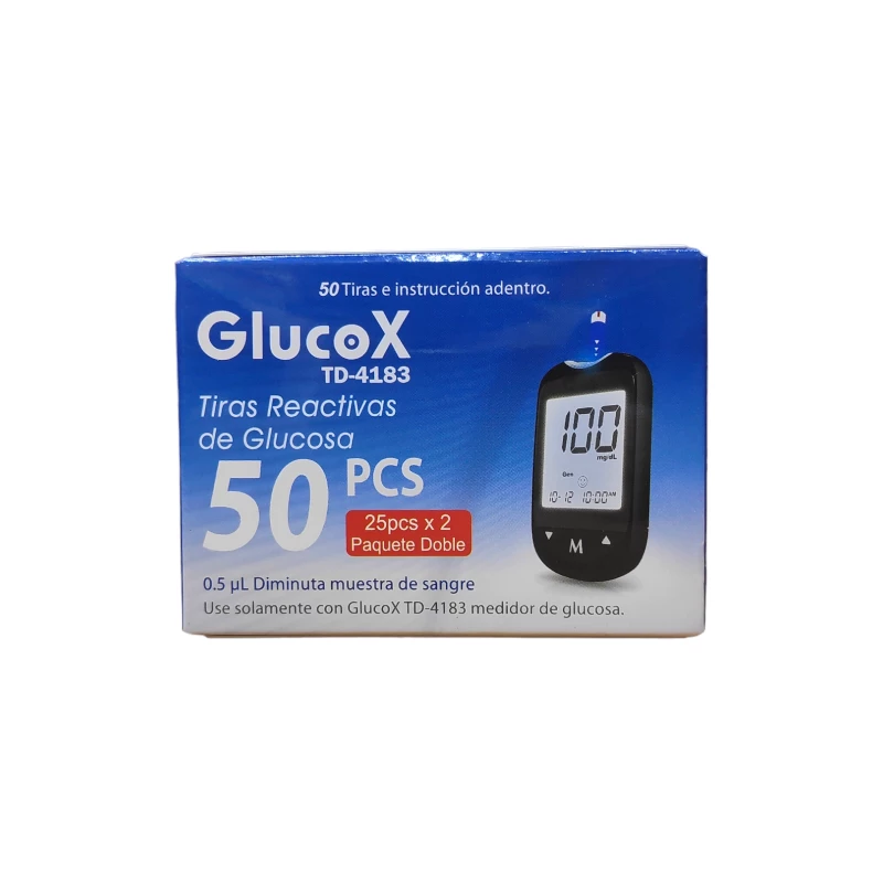 GlucoX TD-4183 Blood Glucose Test Strips